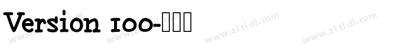 Version 100字体转换
